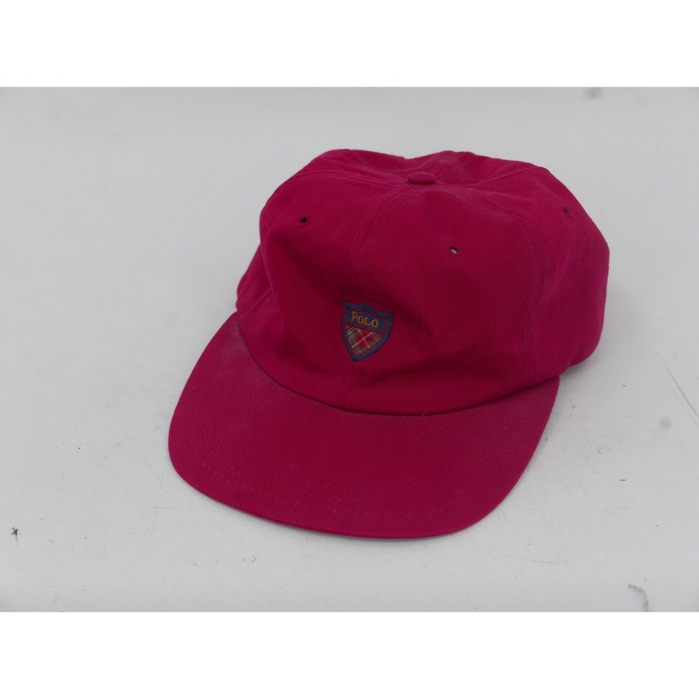 Vintage Polo Ralph Lauren Baseball Hat Cap Strap Back Polo Shield Men's One Size